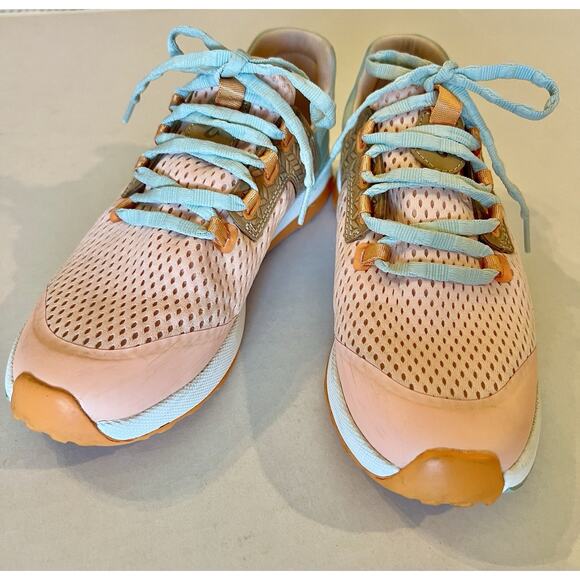 OluKai | Wailuku Lace Up Peach Swell Running Sneakers 20478-PCAA Womens Size 7 - Picture 1 of 7